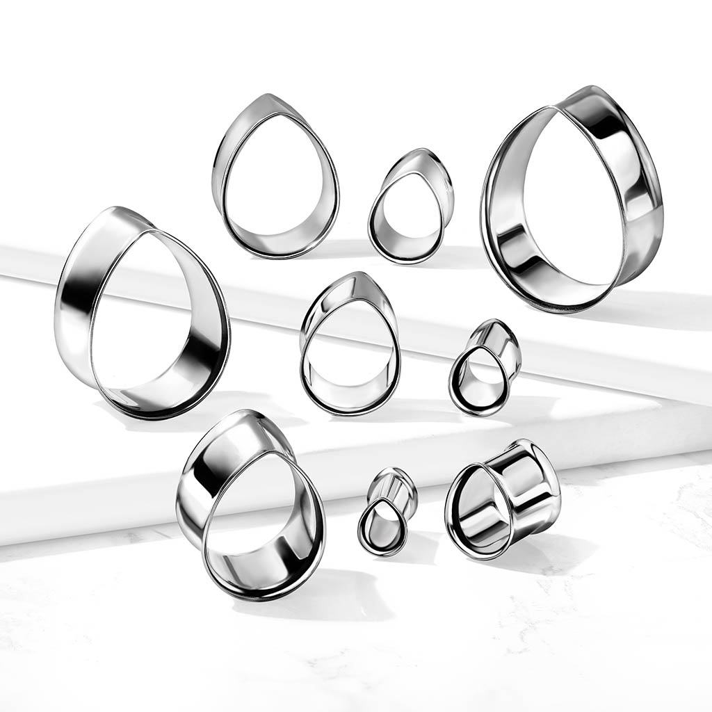 Túnel em forma de gota em aço cirúrgico