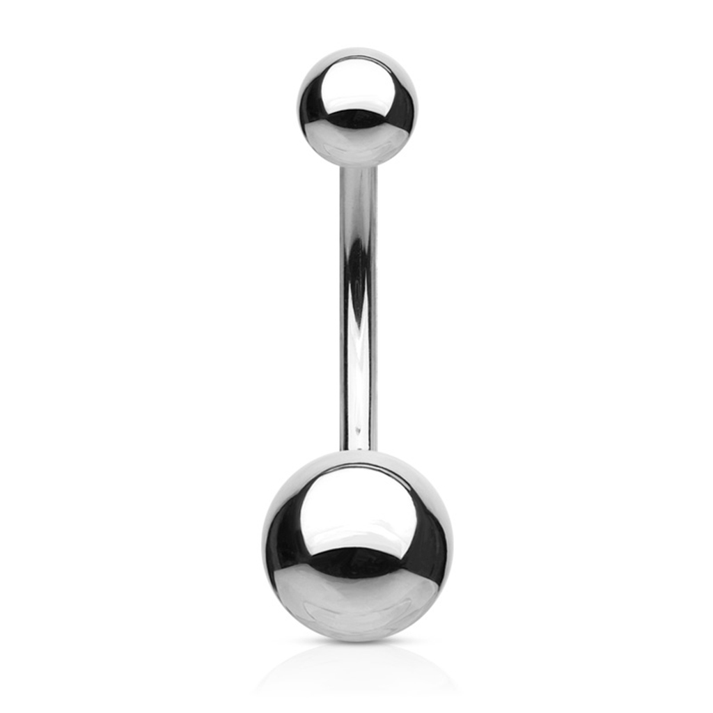 Umbigo piercing em aço cirúrgico com rosca interna