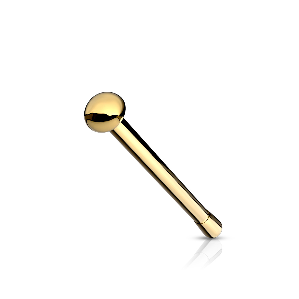Nariz piercing com meia bola em cores diferentes